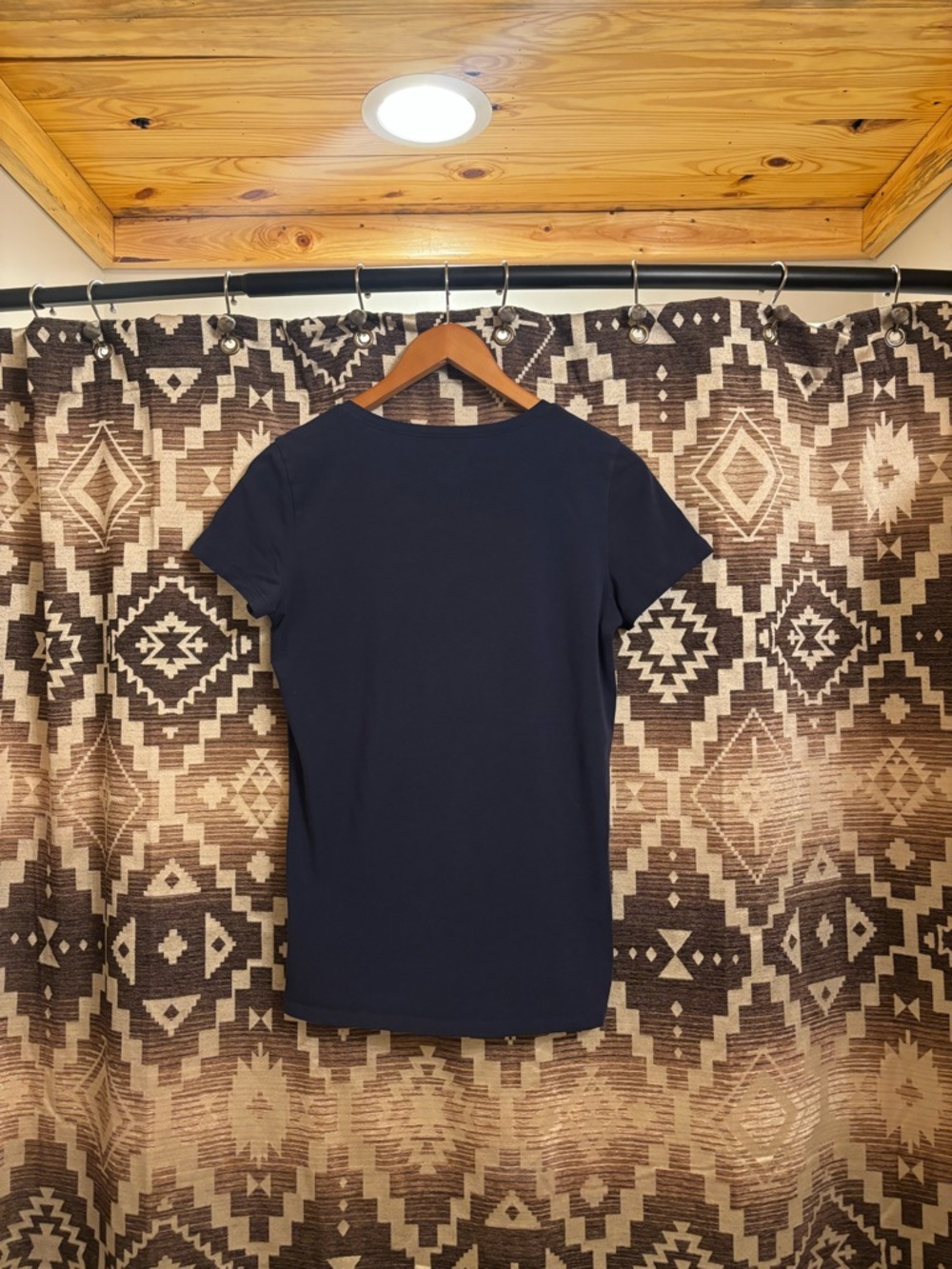 Women’s Lily Pulitzer Meredith Tee, True Navy, Size Medium, Pima Cotton - Picture 9 of 15